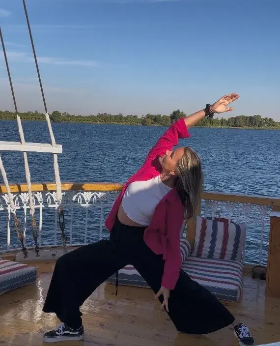 Vinyasa Yoga und Yin Yoga Sessions in unserem Nil Retreat